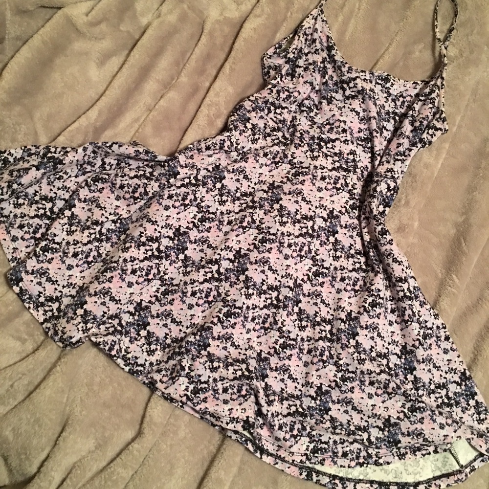 A cool floral skater dress